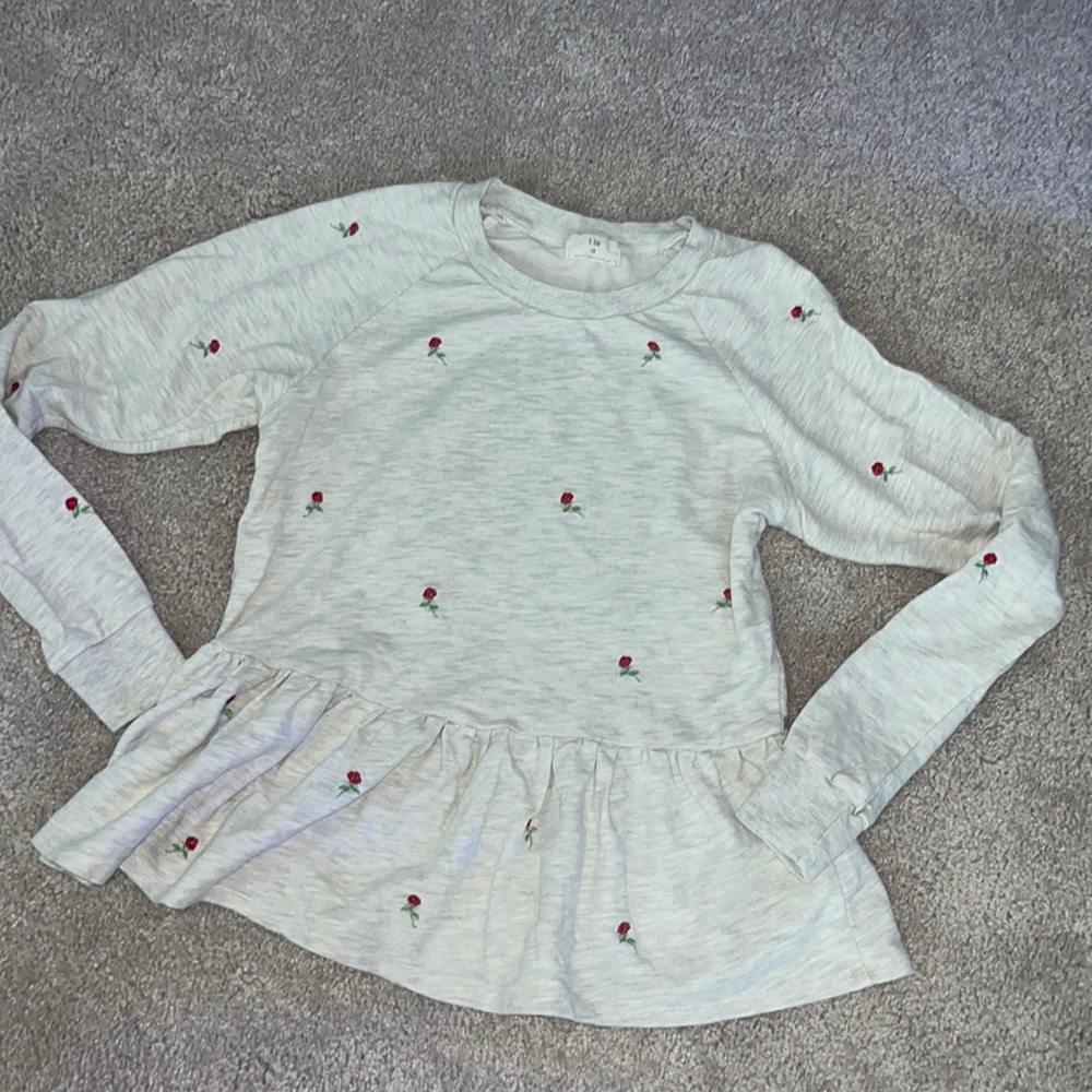Anthropologie Peplum Sweatshirt